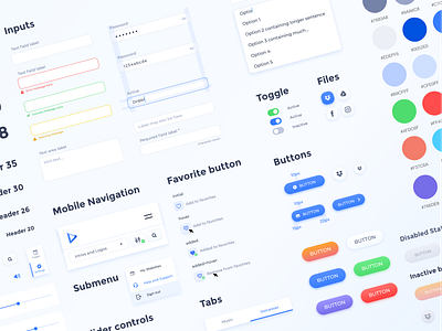 UI Component Library buttons components forms inputs ui kit uicomponents uiux videomaker
