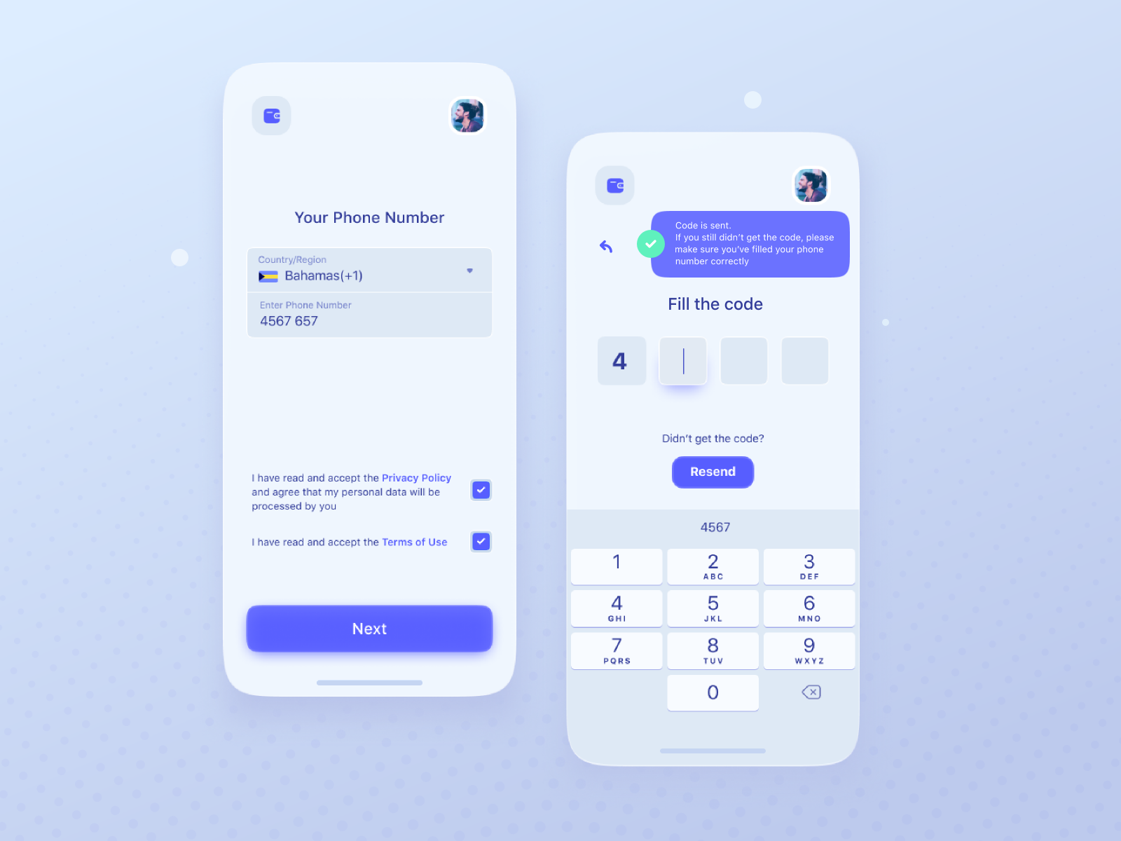 Sign In With Phone Number By Zhenya Karapetyan On Dribbble