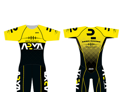 Arma race suit clothing cycling design graphic design sports team vector