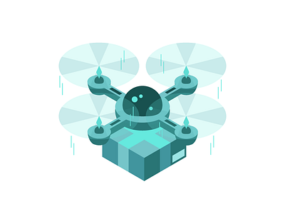 Isometric Delivery Drone