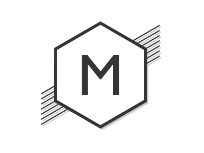 Personal logo - M brand hexagon logo m