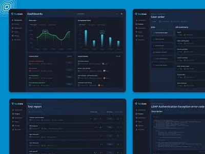 Code testing agenda branding code codetesting codilime dark theme dashboard design developers figma graphic design illustration monitoring nav navigation software testing ui ux uxui