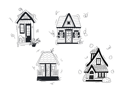 Doodle houses