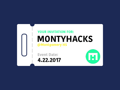 Montyhacks Ticket Advertisement