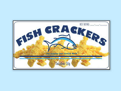 Fish Cracker Food Label cracker tag fish cracker fish cracker label