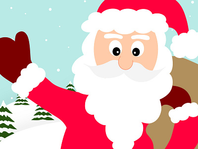 Happy Christmas christmas claus happy holiday illustration illustrator santa santa claus xmas