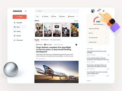 GMGO® — Digital x Social Network 3d art article crm dashboard design dashboard ui finances interaction interface journal layout magazine marketing mobile app mvp payments social media trending ui user interface ux