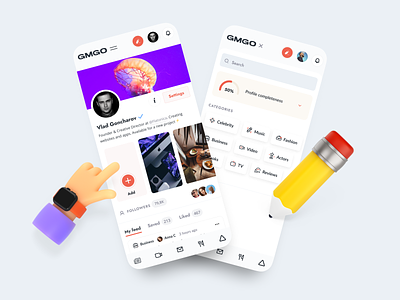 GMGO® — Mobile App Interface