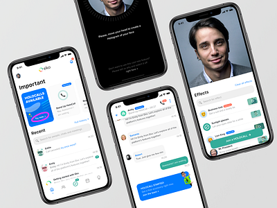 Eko app holocall exercise app augmented reality chat mobile