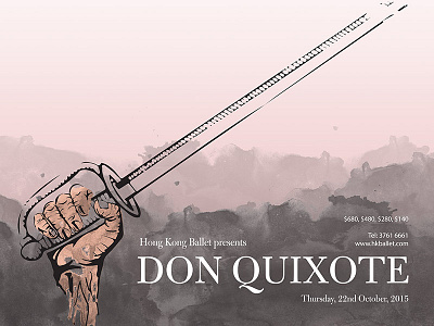 Don Quixote Ballet Poster ballet don quixote hong kong musical play poster quixote romanticism sword