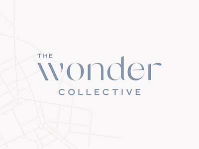 The Wonder Collective - Primary Logo brand design brand identity brand identity system brand pattern branding clean logo design logo logomark personal brand primary logo typographic logo typography visual branding visual identity