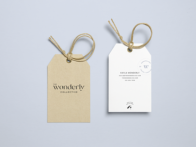 The Wonder Collective - Business Card Mockups brand collateral brand design brand identity brand identity system branding business card card design clean logo graphic design identity design personal brand print design visual branding visual identity system