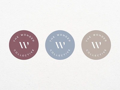 The Wonder Collective - Circular Badge Alternate Logo (Avatars) alternate logo avatar badge brand design brand identity brand identity system branding clean logo color palette color system design logo modern modern branding personal brand personal branding submark visual branding