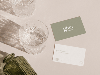 Gina Hwang - Business Card Mockup (ft. Primary Logo)