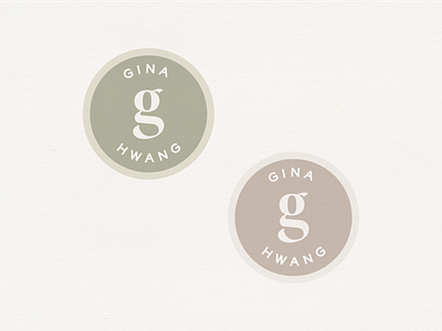 Gina Hwang - Brand Avatar/Badges alternate marks avatar badge brand design brand identity brand identity system brand marks brand system branding personal brand visual branding visual identity visual identity system