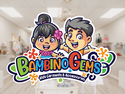 Logo Design for Bambino Gems branding graphic design illustration logo