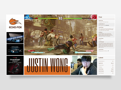 Justin Wong Twitch Overlay Dribble Shot digital design figma twitch uiux