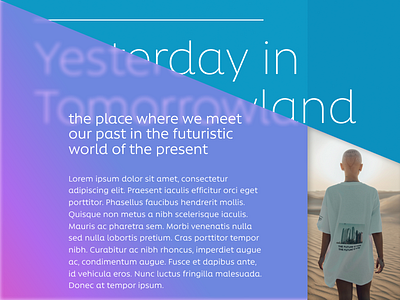 Tomorrowland article editorial interface text ui design