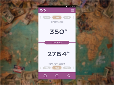 Daily Ui - Day 4 - Currency Exchange Calculator calculator currency daily ui design digital design ui ux