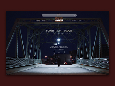 Daily Ui - Day 8 - 404 Page