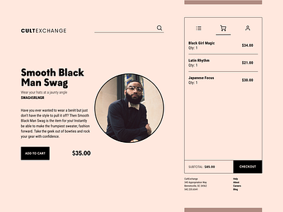 Daily Ui - Day 12 - Shop Page cart daily ui design digital design shop ui ux