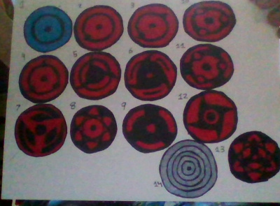 My Naruto eyes drawing I made