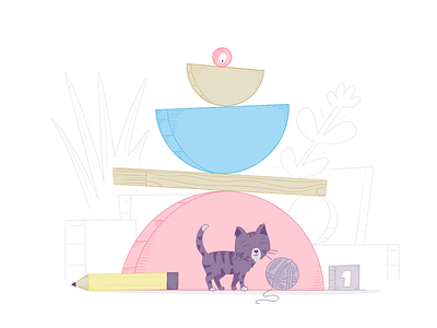 The Shortcut Shapes build building cat illustration management project shape shapes