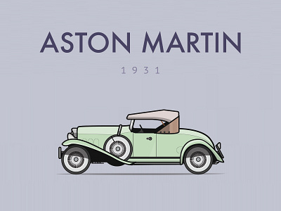 Aston Martin aston martin car dublin illustration ireland retro transport
