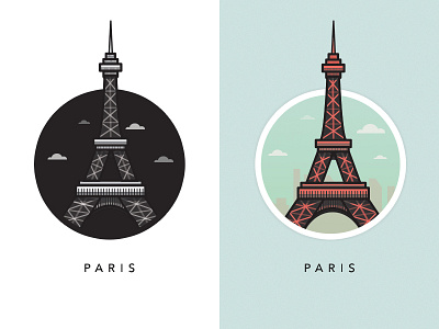 Eiffel Tower - Paris eiffel tower europe france french illustration ireland line paris tower