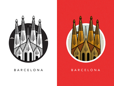 Sagrada Familia barcelona city europe illustration illustrator ireland irish sagrada familia spain