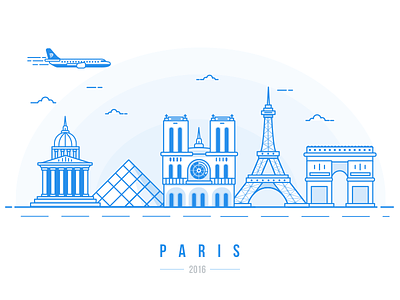 Paris Calling... arc de triomphe city eiffel tower france landmark louvre notre damme paris skyline