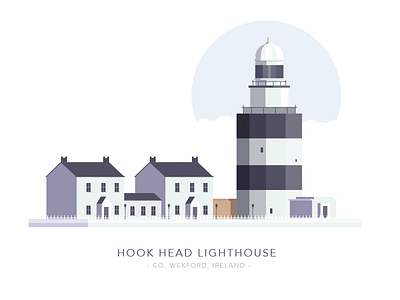 Hook Head Lighthouse, Co. Wexford, Ireland building home house illustration ireland irish landscape light lighthouse sea wexford