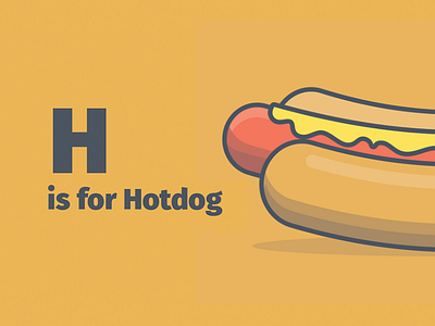 H is for Hotdog a to z alphabet ant bee carrot donut food hotdog kid kids pizza robot