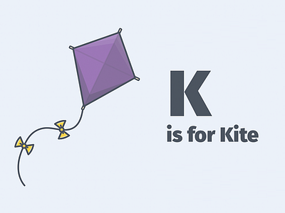 K is for Kite a to z alphabet ant bee carrot donut jigsaw kid kids kite pizza robot