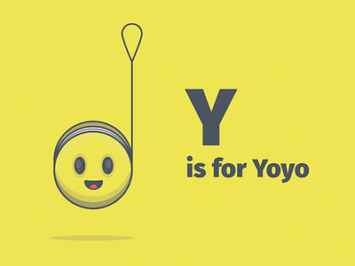 Y is for Yoyo a to z alphabet carrot donut jigsaw kid kids kite pizza robot yoyo