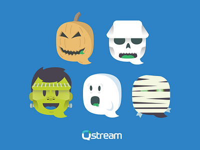 Halloween Logo frankenstien ghost halloween logo mummy pumpkin