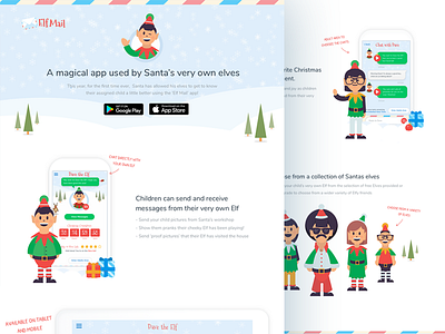 ElfMail - Chat to your own Christmas Elf! chat child children christmas elf fun kid mail message play