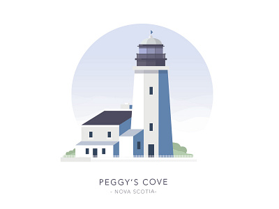 Peggy's Cove, Nova Scotia, Canada architecture building flat house light lighthouse simple