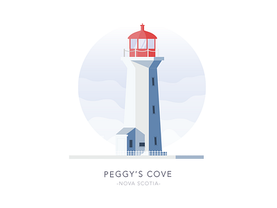 Peggy's Cove, Nova Scotia, Canada architecture building flat house light lighthouse simple