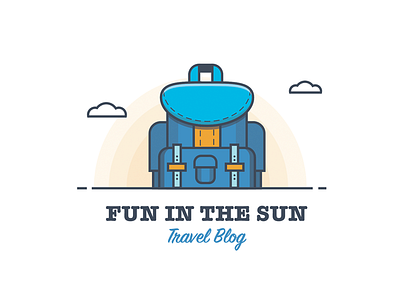 Illustration Process - Fun in the Sun Travel Blog bag illustration process travel video