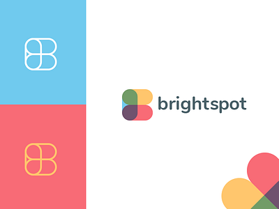 Brightspot Branding b brand branding bright colour logo symbol