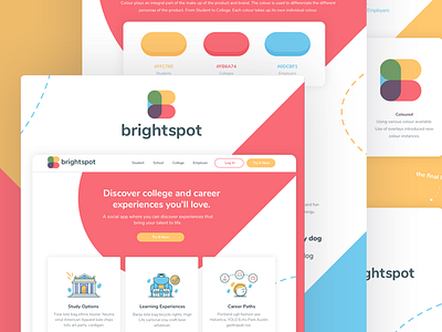 Brightspot Styleguide b brand branding bright colour guide guidelines illustration guide logo styleguide symbol