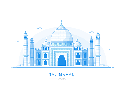 Wonders of the World: Taj Mahal, Agra agra building city cityscape india landmark monument taj mahal temple