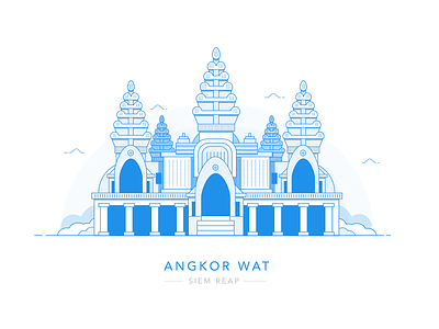 Ankor Wat, Siem Reap ankor ankor wat asia blue building cambodia life wat wonders of the world