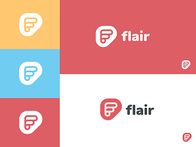 Flair Branding branding colour flair logo symbol system typography