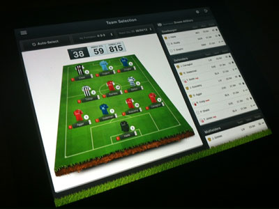 Upcoming iPad Football App