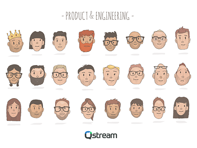 Product & Engineering about avatar characters face head members product team us