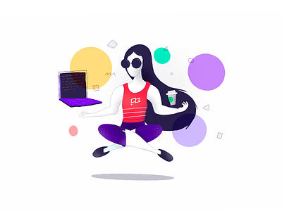 Frustrations of Legacy Code... code cool floating girl meditate peace