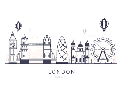 London City big ben branding buildings city city illustration england gherkin london london bridge london eye skyline