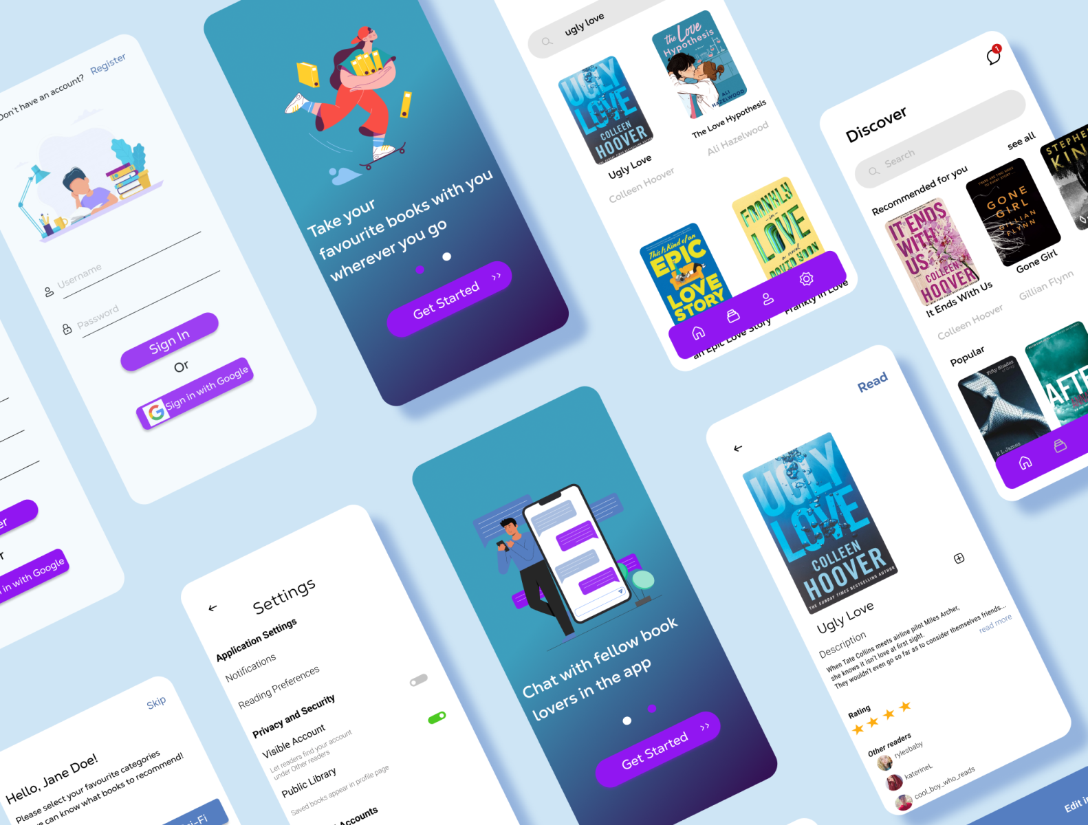 V-Book: E-book mobile app by Victoria Essien on Dribbble